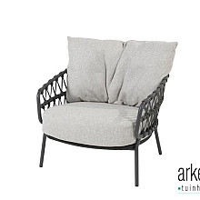 Calpi living chair anthracite with 2 cushions Anthracite